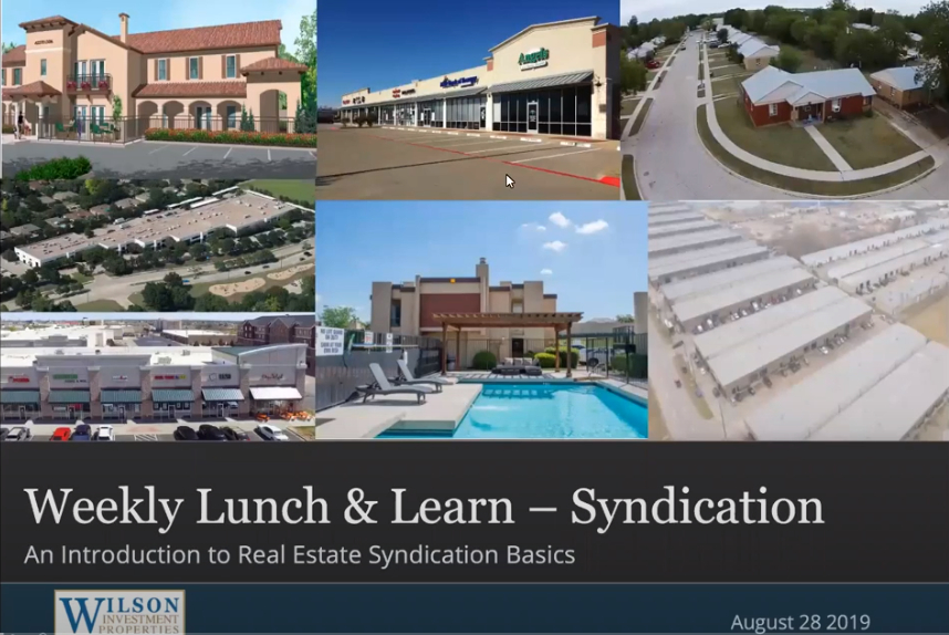 Weekly lunch & learn syndication
